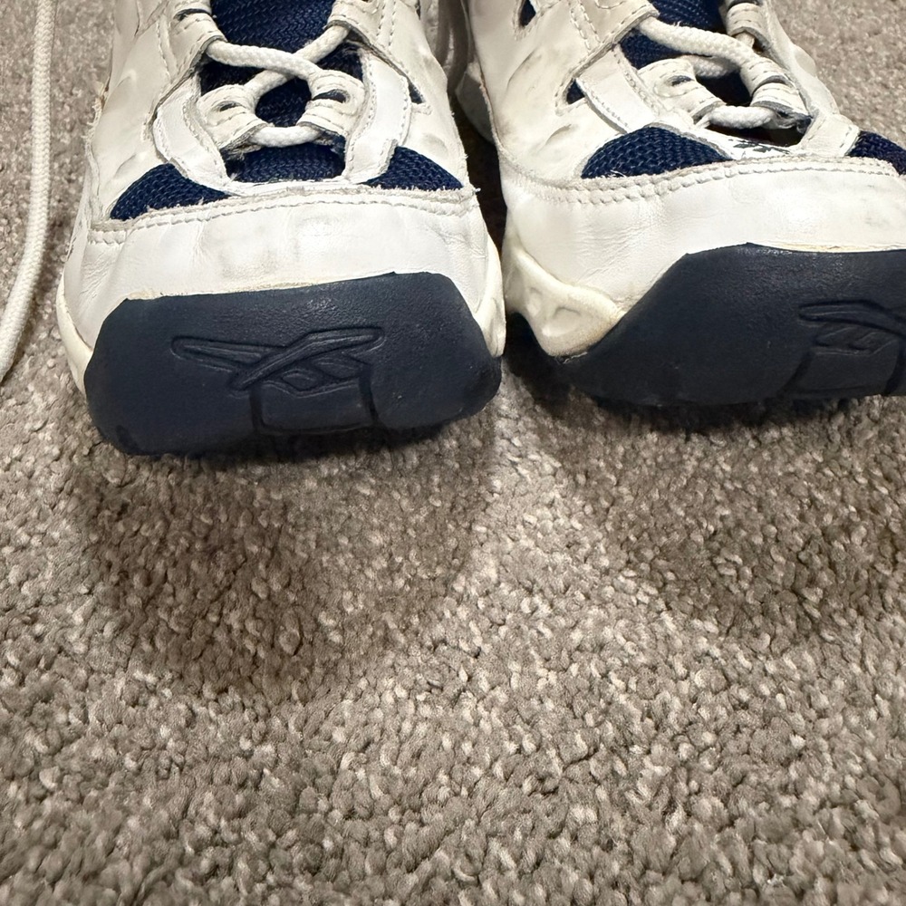 Reebok Women's White Navy Green Athletic Shoes Size 10 Casual Sneakers - Picture 10 of 10